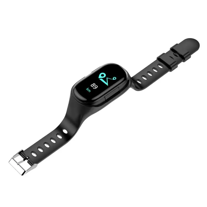 M1 Smart Watch With Earphone Wireless Bluetooth-compatible Handsfree Earbuds Headset Fitness Tracker Wrist Couple Bracelet | Электроника
