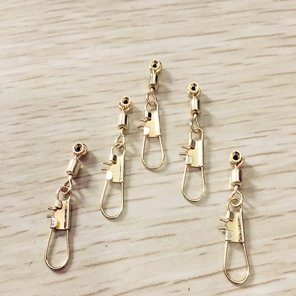 10 20 шт./лот морские бобы с золотой Медной головкой рыболовные Вертлюги крючок