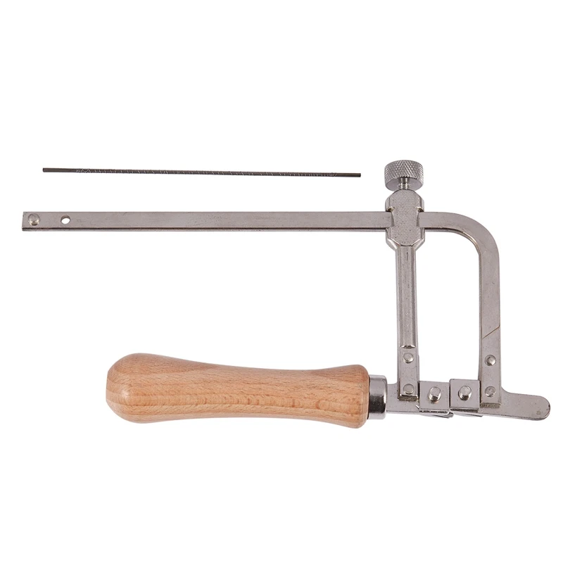 Профессиональная Регулируемая пила лук деревянная ручка Ювелирная рама ручные
