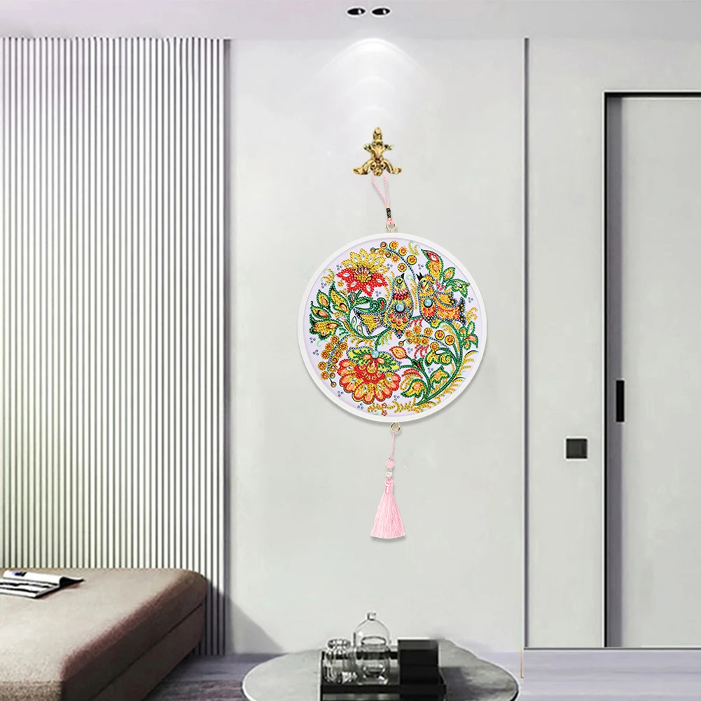 

5D DIY Part Drill Diamond Painting Artistic Bird Tassel Embroidery Mosaic Craft Stitch Kits Home Wall Decorative Accessories