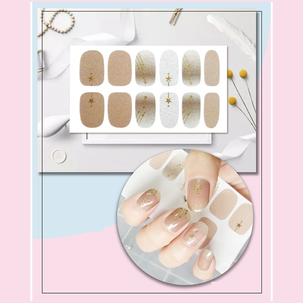 Летняя Цветочная креативная дизайнерская наклейка для ногтей ENDRRFLA 4D маникюрная