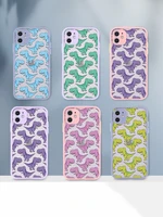 cute dinosaur baby camera protection bumper phone cases for iphone 12 13 pro max xr xs max x 8 7plus matte shockproof back cover