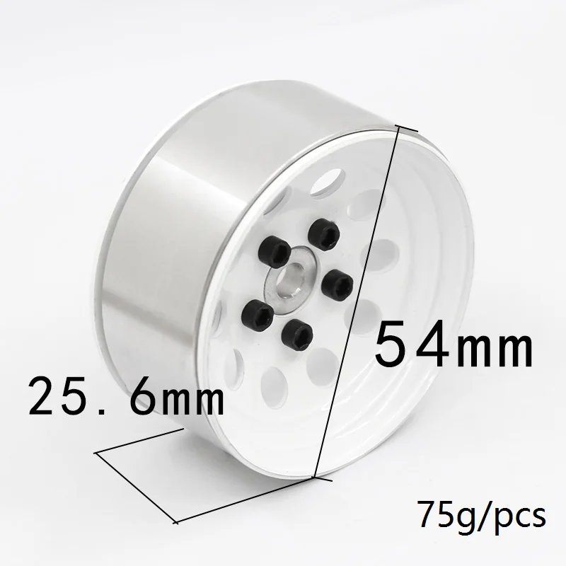 

4Pcs Metal 1.9 Beadlock Wheel Rim Hub for 1/10 RC Crawler Car Axial SCX10 II 90046 AXI03007 Traxxas TRX4 RC4WD D90