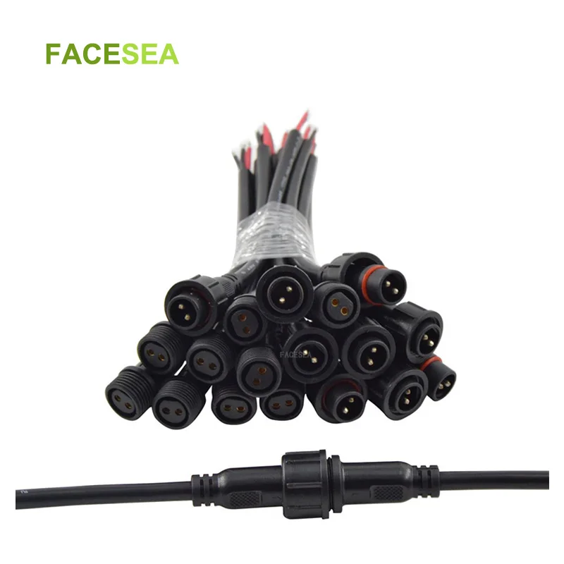 5 пар/лот 2 контактный/3 контактный/4 контактный Водонепроницаемый шнур питания