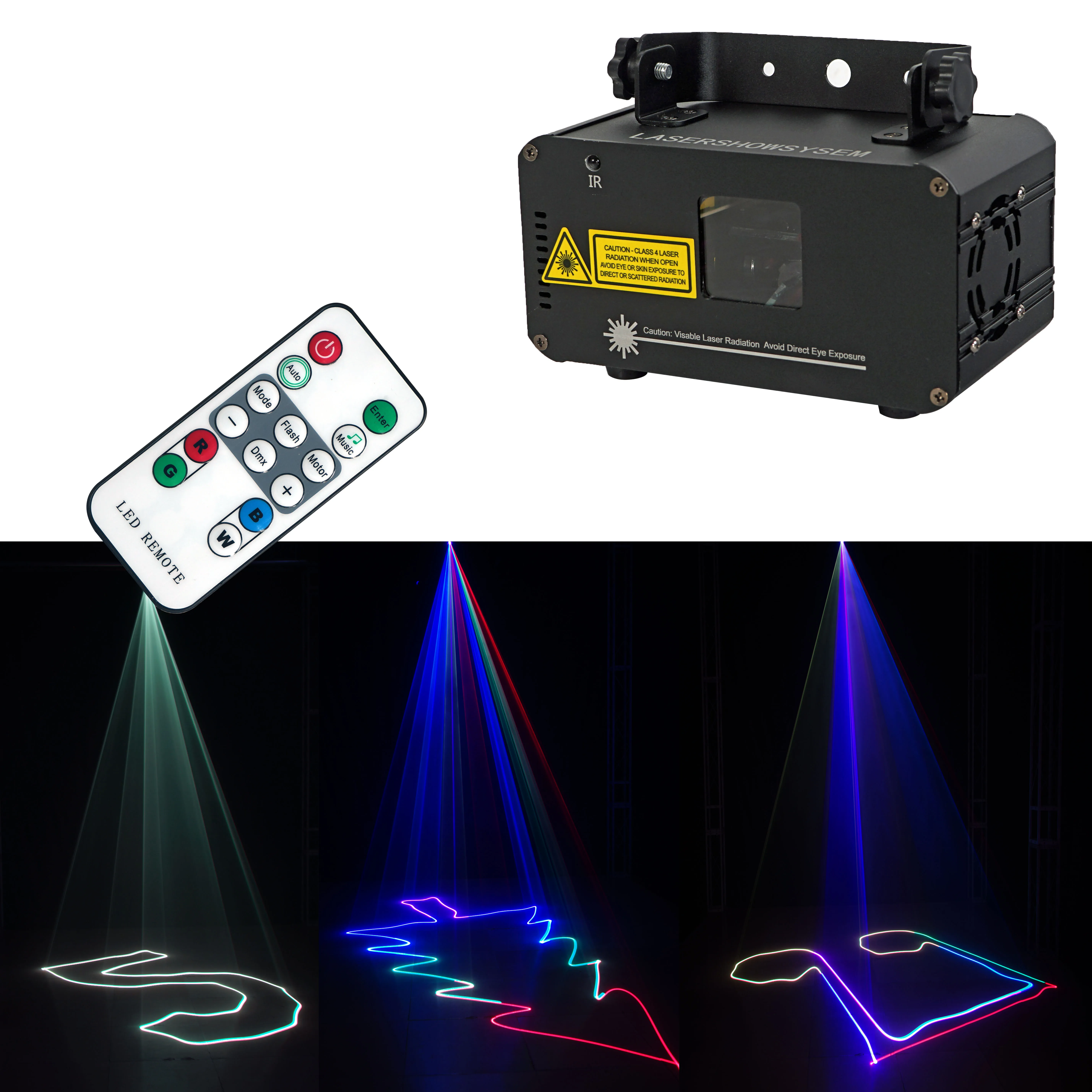 Пульт дистанционного управления RGB 400 МВт DMX512 лазерной линии сканер сценический