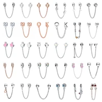 new fashion charm original beautiful safety chain beads suitable for original ladies bracelet jewelry gift