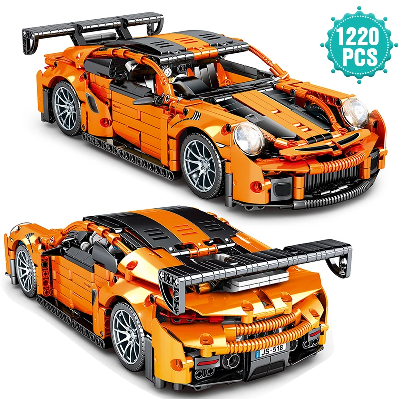 

High-tech World Famous Super Sport Car Building Blocks Expert Speed Racing Vehicle Bricks Toys Birthday Gift For Boyfriend