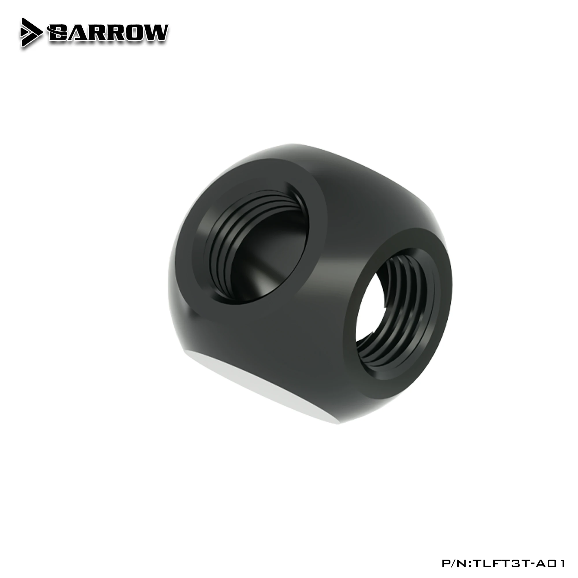 

Barrow TLFT3T-A01 G1 / 4 "X3 black white silver Gold three links cubic Adaptors Water cooling accessories PC water cooling