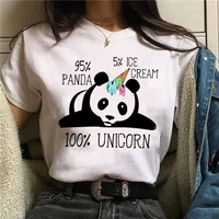 cute panda t shirt women fun korean style harajuku t shirt ullzang kawaii cartoon tshirt 90s graphic top tees female