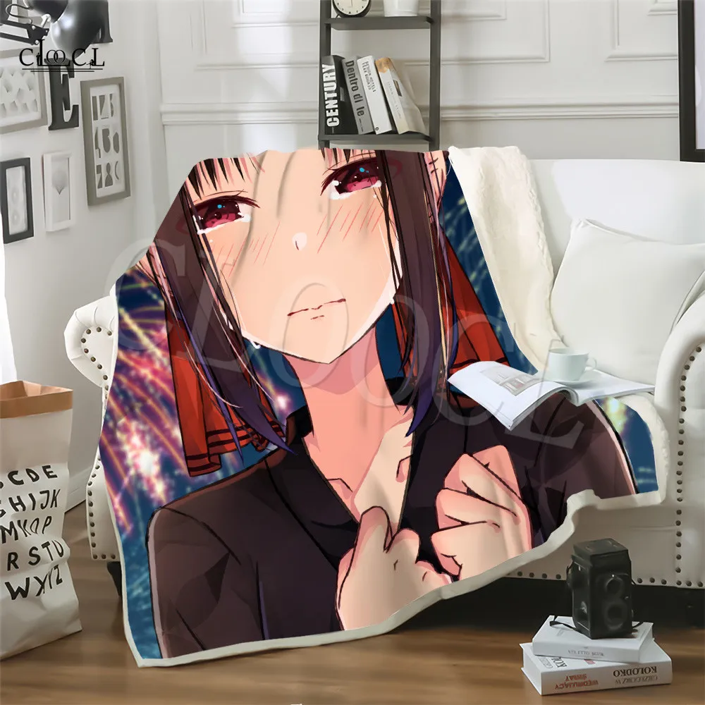 Shinomiya Kaguya дорожное постельное белье для дивана 3D пушистое одеяло покрывало