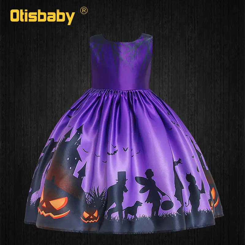 001 Dress Fortnit/костюм на Хэллоуин Детское платье с шапкой для девочек, Колготки в горошек, одежда с принтом ведьмы, Fantasia Infantil, милое детское платье на день рождения, на выпускной, карнавальный костюм для детей 2-10 лет, новогоднее платье для девочек на Рождество - Цвет: 001 Dress
