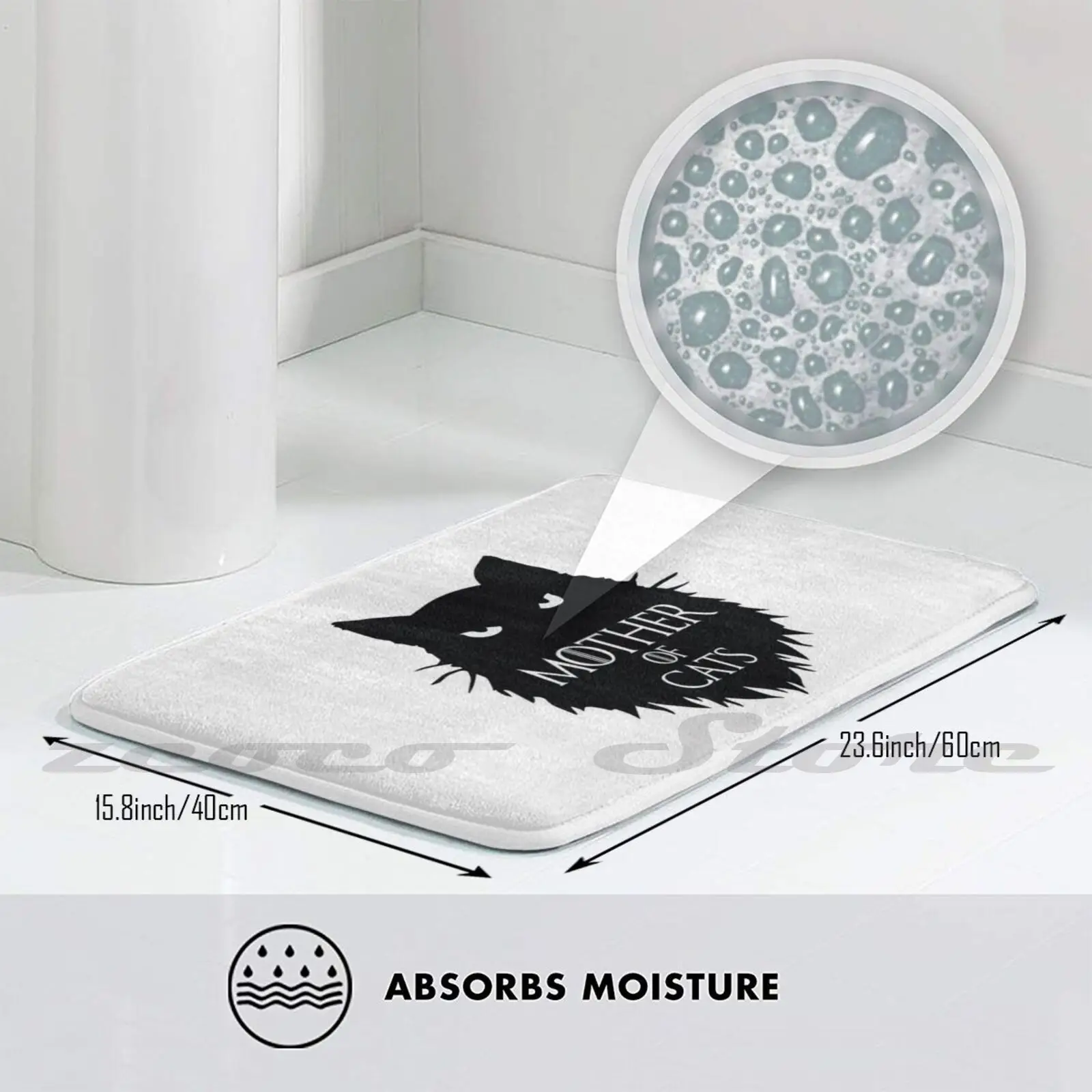 Футболка приталенная с изображением матери кошек коврик для двери нескользящий