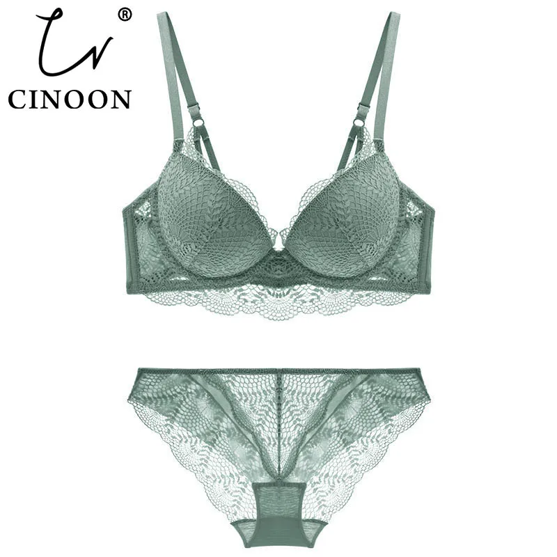 CINOON новые Для женщин комплект нижнего белья кружево сексуальный пуш ап