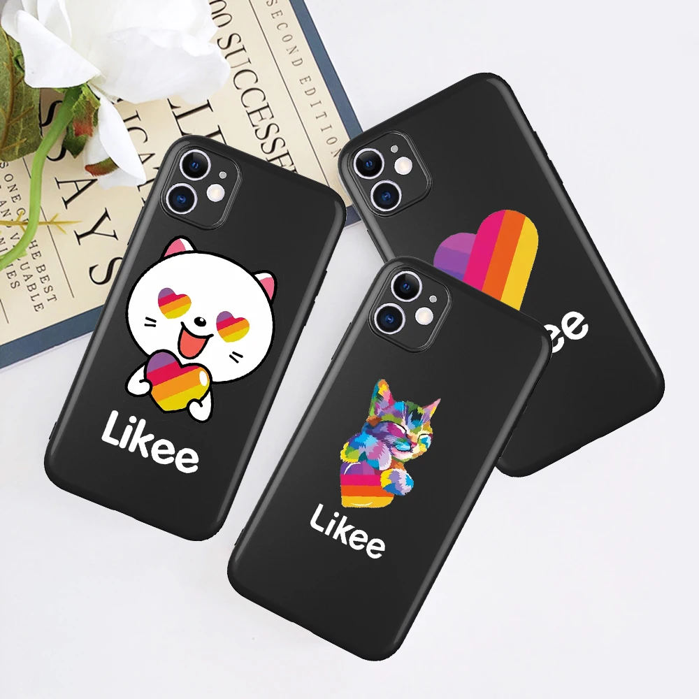 Забавный силиконовый чехол Likee для телефона с котом медведем сердцем iPhone 5 5S SE 6 6S 7