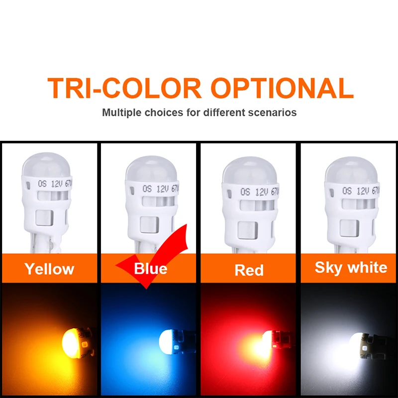 OSRAM W5W светодиодный T10 riving авто боковые маркер лампы 8000K синий указатель поворота