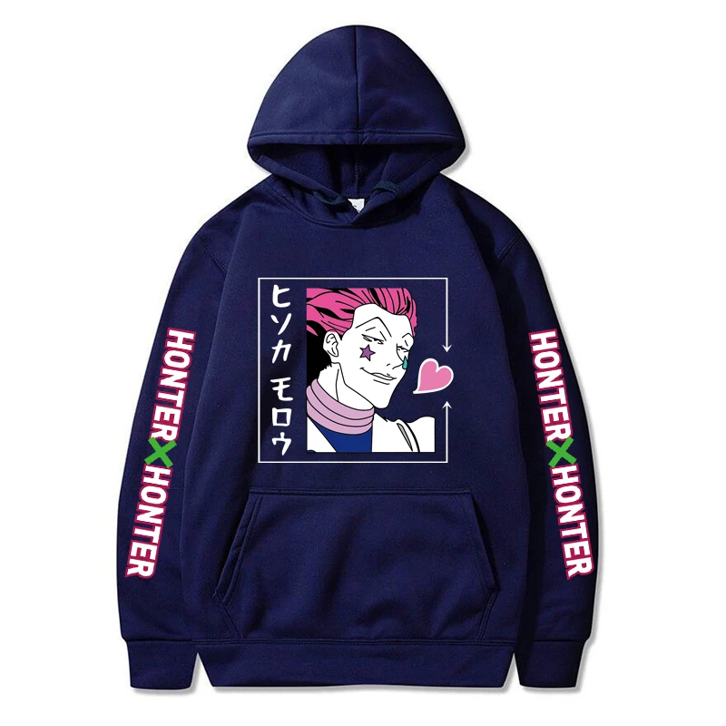 

Hisoka morow - Hunter x Hunter Winter Hoodies Loose Sweatshirt Woman Harajuku Kawaii Letter Long Sleeve Pullover White Oversized