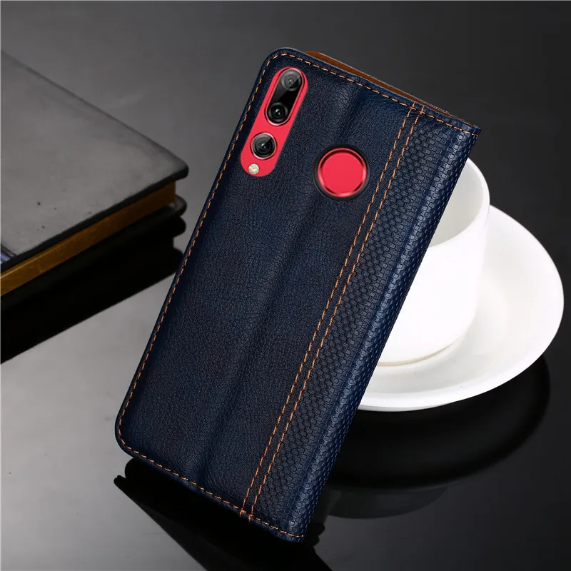 Магнитный чехол с откидной крышкой для Huawei enjoy 10S бумажник из кожи и силикона