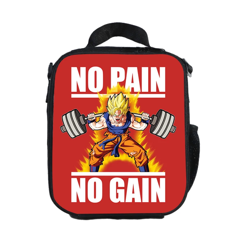 Аниме Dragon Ball ланч-мешок Goku Saiyan дети изолированный кулер Ланч-бокс термальный держатель для пикника - Цвет: WCB-QLZ49