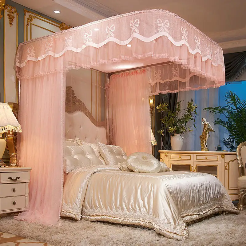 Verkaufen Nordic Prinzessin Moskito Net Größe 2mX2m Volle Königin Dekoration Stickerei Moskito Net Double Bett Ciel De Lit Bett Baldachin Zelt