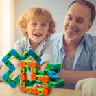 Красочный пазл, сенсорные игрушки-антистресс, поворот и форма, 24 бита, сжимаемые медленно восстанавливающие форму игрушки-сжималки для снятия стресса