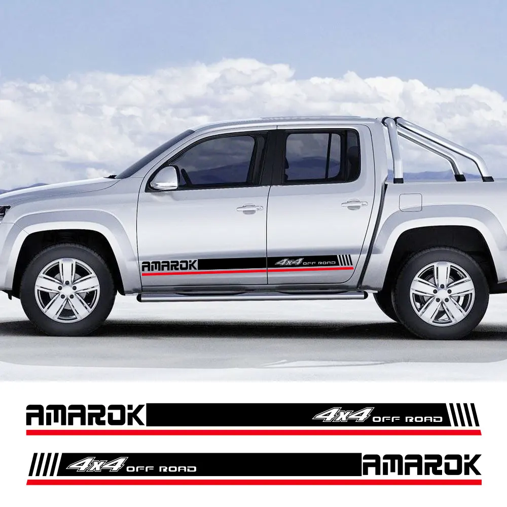 Наклейки на боковую дверь автомобиля в полоску для VW Volkswagen Amarok пикапа наклейка
