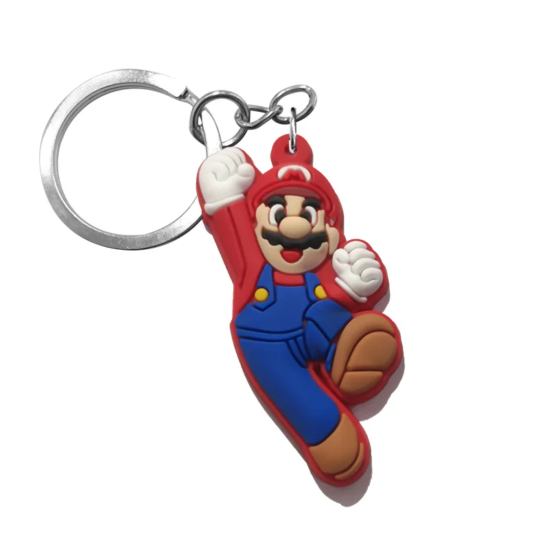 1 шт. ПВХ брелок с мультяшной фигурой супер герой мстители Супер Марио Микки Тинкербелл брелок для ключей модные подвески - Цвет: 7009-06