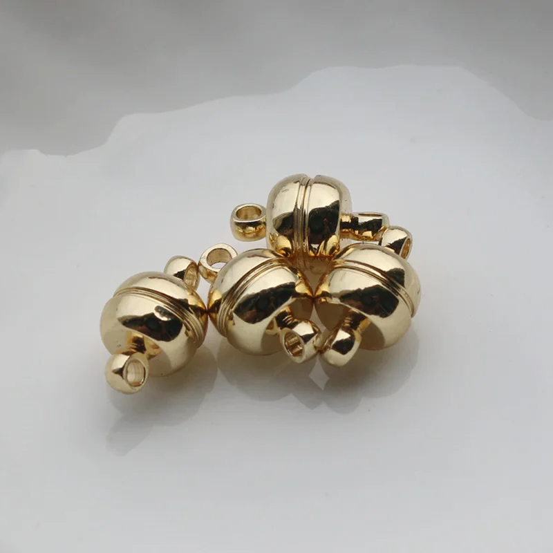 5 шт. магнитная застежка-коннектор золотого цвета в форме шара для изготовления