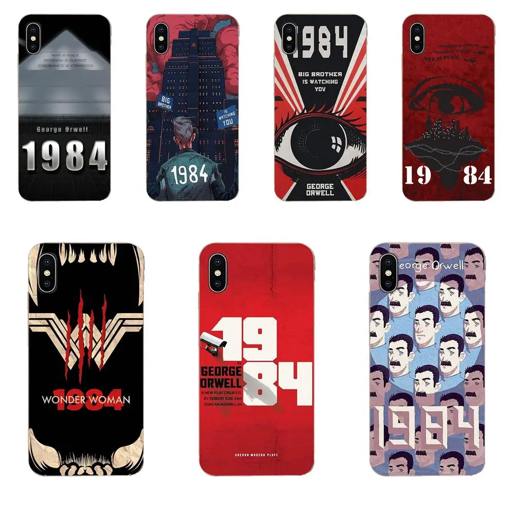 Защитные чехлы из ТПУ для Galaxy Grand A3 A5 A7 A8 A9 A9S On5 On7 Plus Pro Star 2015 2016 2017 2018 George Orwell Book 1984 |