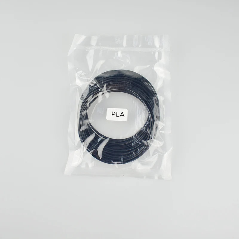 Weiyu пластик принтер нити для 3d ручки 5 м PLA 3d Принтер Нити печатные материалы экструдер аксессуары Запчасти - Цвет: PLA Black