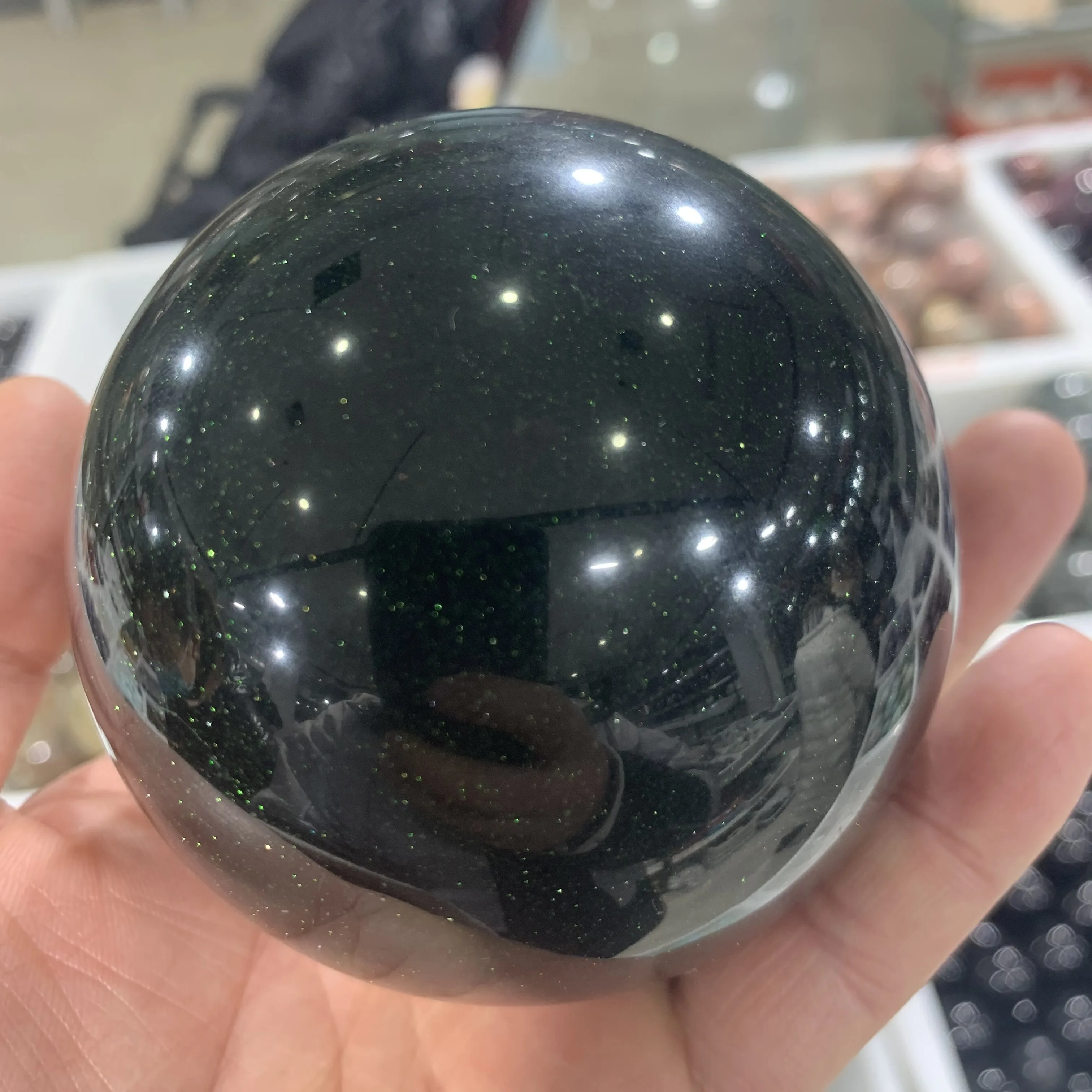 

Green Sandstone Crystal Ball Festive Party Embellishments Pink Quartz Stones Healing Home Decoration Fengshui Treatment Chakra