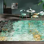 Современный минималистичный абстрактный зеленый черный золотой напольный коврик для гостиной прикроватный коврик напольный коврик для спальни декоративный коврик