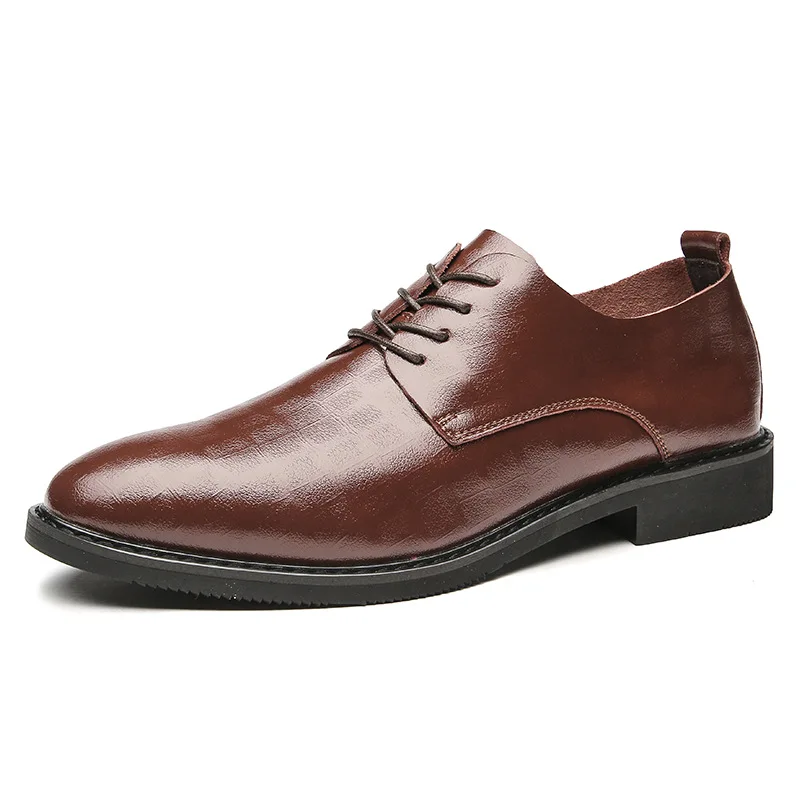 

New Top Quality Mens Dress Shoes Formal Black Wedding Shoes 2021 Fall Business Leather Shoe Man Oxford Decent Office Shoes