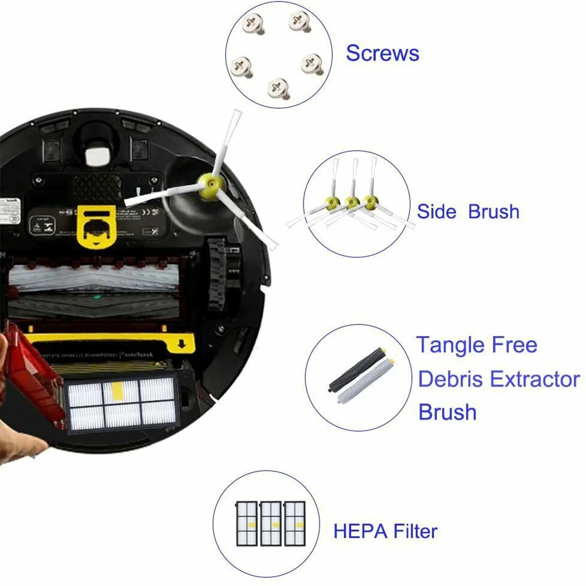 

Parts Robotic Vacuum Cleaner 880 890 For Irobot Roomba Series Robotic Vacuum 805