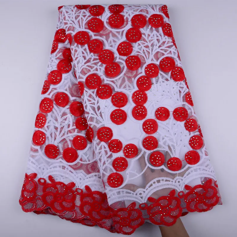 

Factory Price French Guipure Cord Lace Fabric High Quality African Net Mesh Lace Fabrics 2019 Latest Nigerian Tulle Lace Fabrics