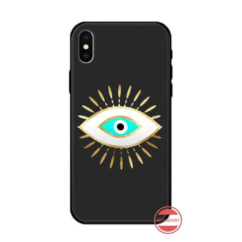

lucky Blue Evil Eye Abstract luxury Phone Case shell for iPhone 11 12 pro XS MAX 8 7 6 6S Plus X 5S SE 2020 XR