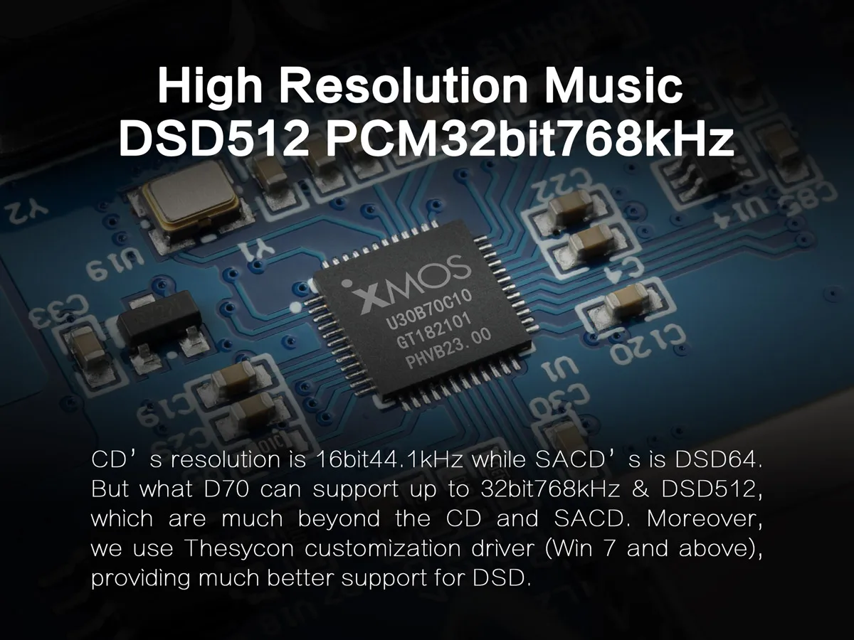 Топпинг D70 ЦАП usb bluetooth ЦАП AK4497 xmos XU208 DSD512 Встроенный 32 бит/768 кГц с пультом дистанционного управления