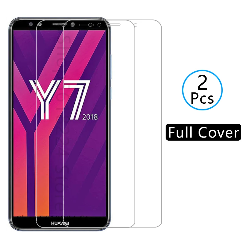 Чехол для huawei y7 prime 2018 чехол из закаленного стекла на y 7 7y y72018 y7prime prim защитный