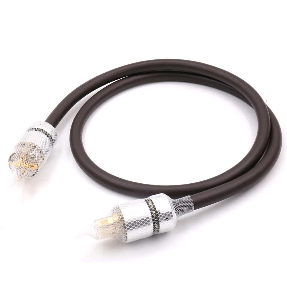 Высококачественный электрический кабель переменного тока viборга OFC RISR 6 мм, квадратный, Hi-Fi, аудиофил, шнур питания с штепсельной вилкой Schuko