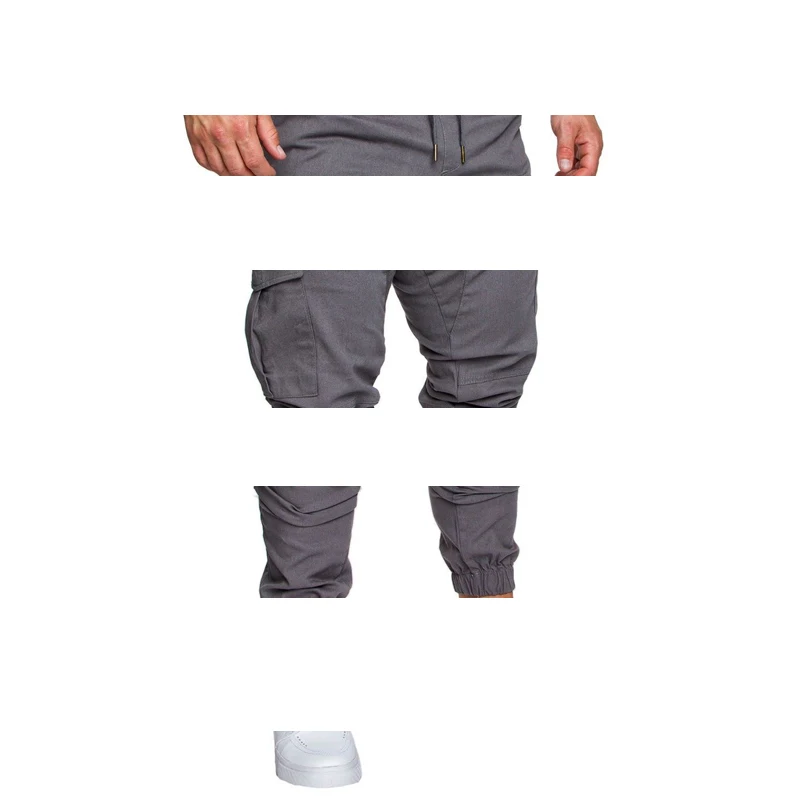 

Autumn Men Pants Hip Hop Harem Joggers Pants New Male Trousers Mens Joggers Solid Multi-pocket Pants Sweatpants M-4XL