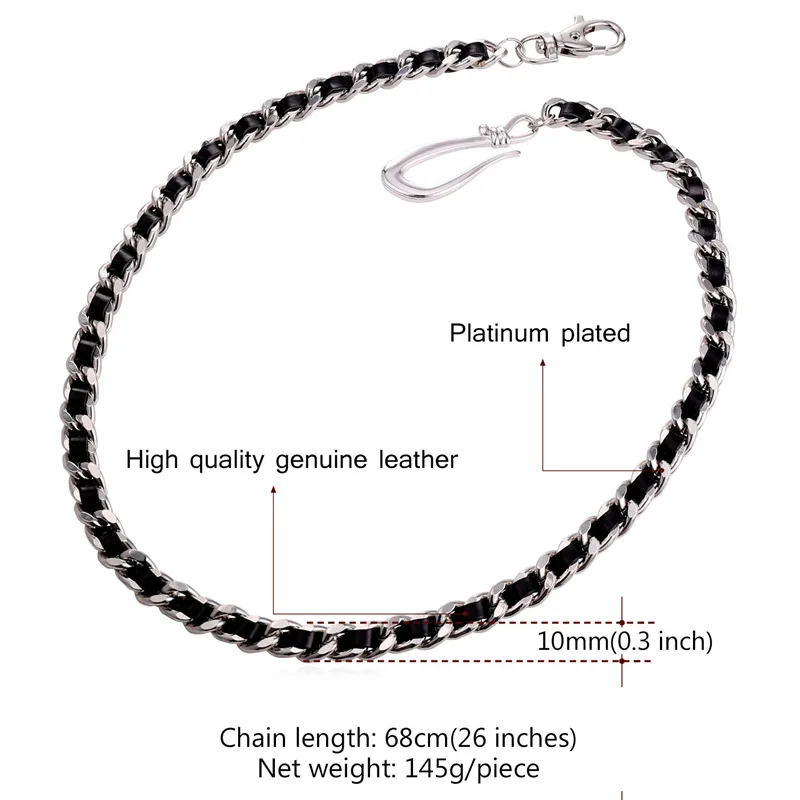 Аксессуары для пояса из натуральной кожи ChainsPro брюк и джинсов в стиле хип-хоп цвет