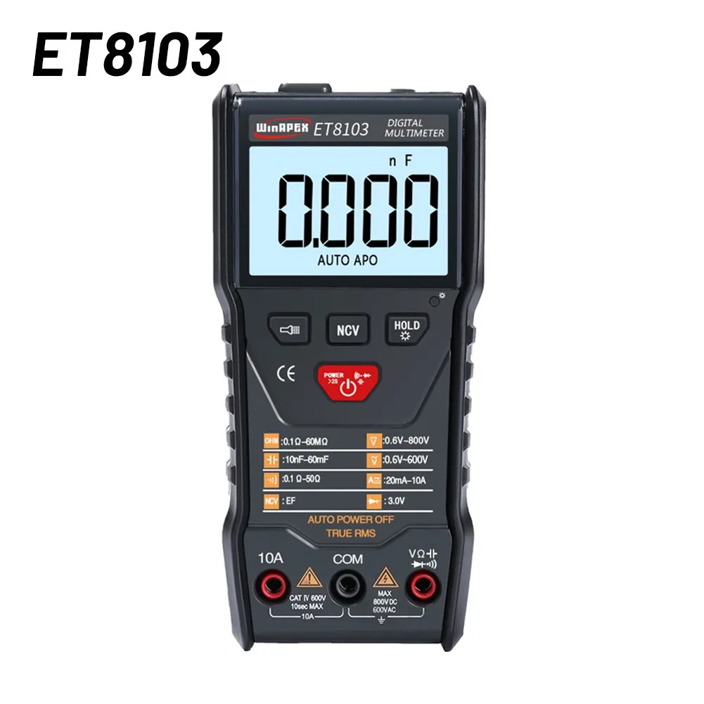 

Winapex ET8103 Full Smart Professional Digital Multimeter Pocket Watch Tester Electric Instruments Voltmeter Voltage Indicator