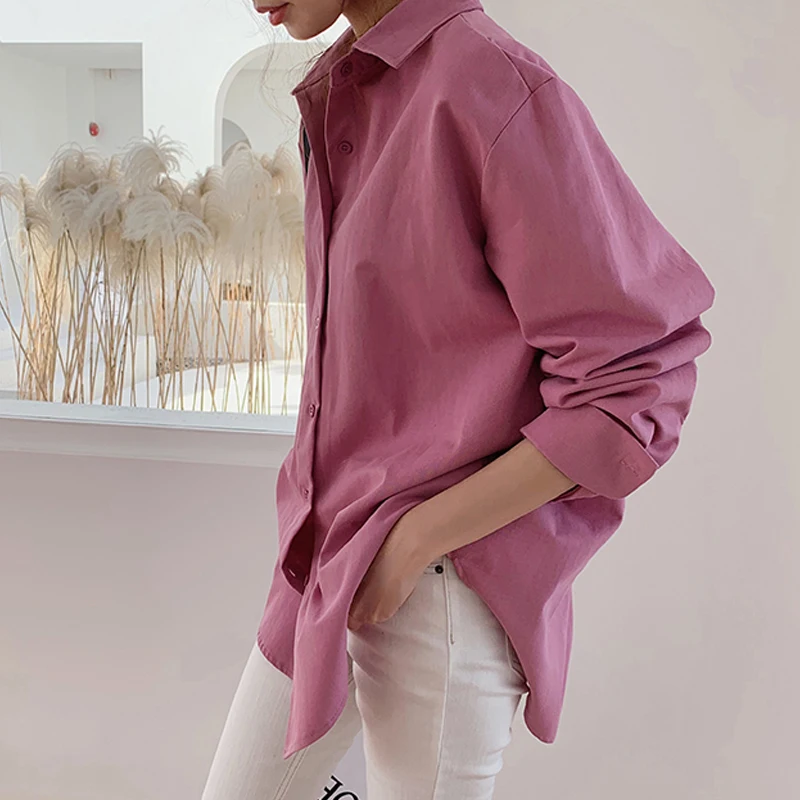 В винтажном стиле женская блузка Рубашки осень-зима для офиса с отложным