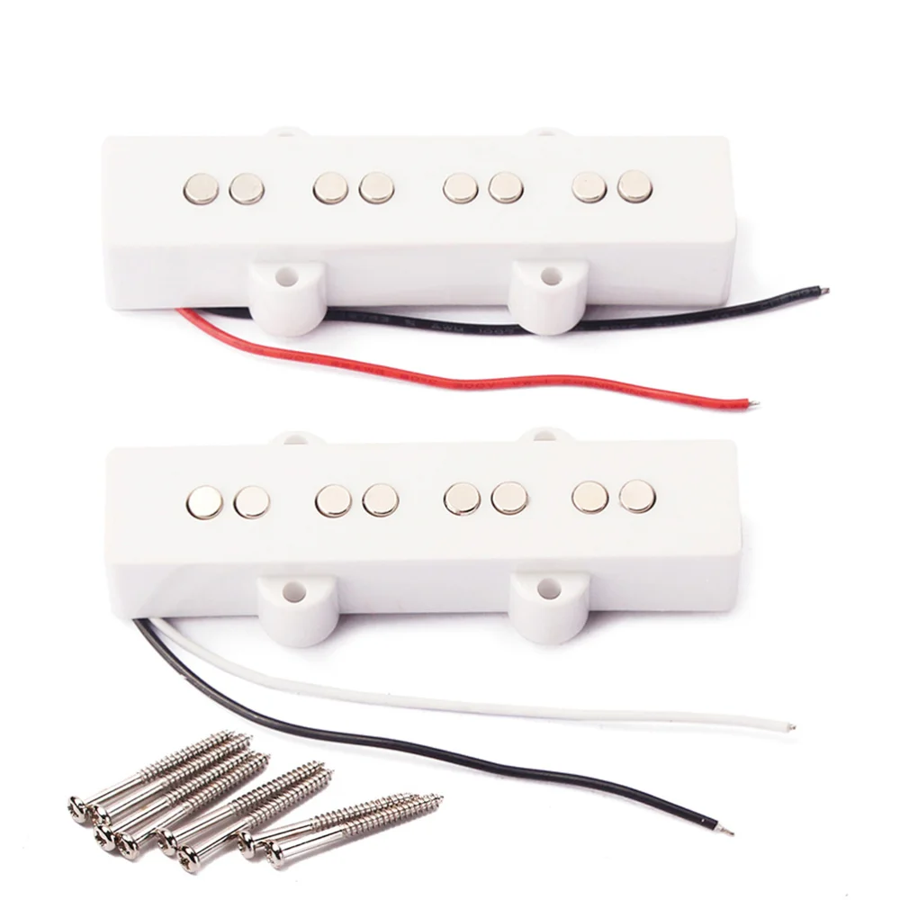 2 шт. металлический открытый стиль прочный 4 струнные гитарные части Humbucker для JB