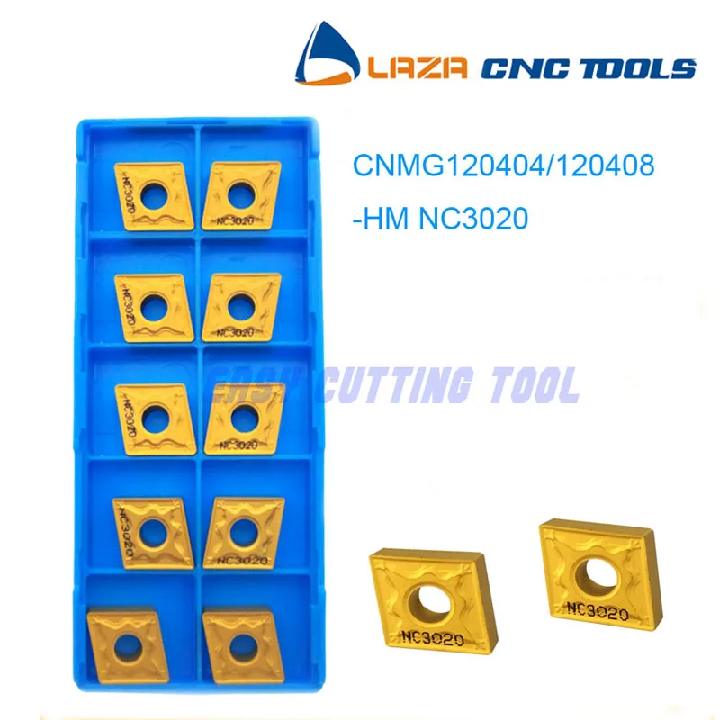 Твердосплавные наконечники CNMG120404 CNMG120408 -HM HS HA GS NC3020 PC9030 H01 * 10 шт. пластины из