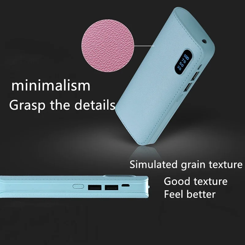 Power bank10000 мАч Внешний аккумулятор повербанк 2USB светодиодный Carregador портативный мобильный телефон зарядное устройство для samsung Iphone XS