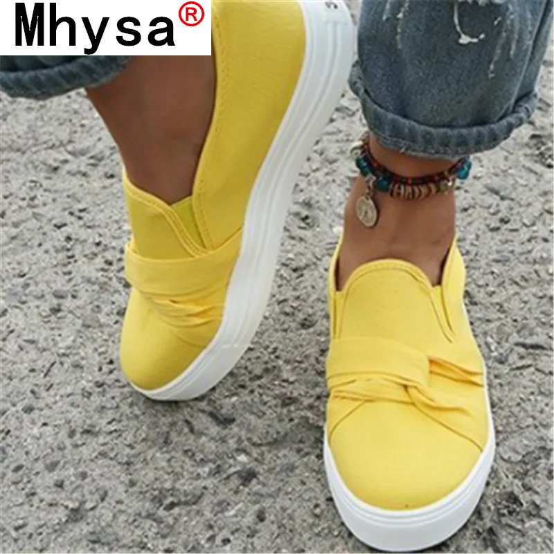 

Female Slip on Knot Sneakers Women Canvas Vulcanized 2021 New Women's Casual Flats Ladies Sport Shoes Woman Footwear Plus Size