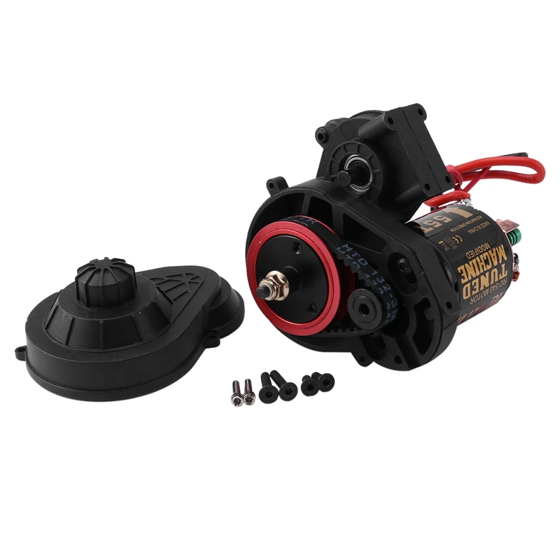 

Belt Drive Transmission Gear Gearbox with 540 55T Motor for 1/10 RC Crawler Axial SCX10 90046 Upgrade Parts