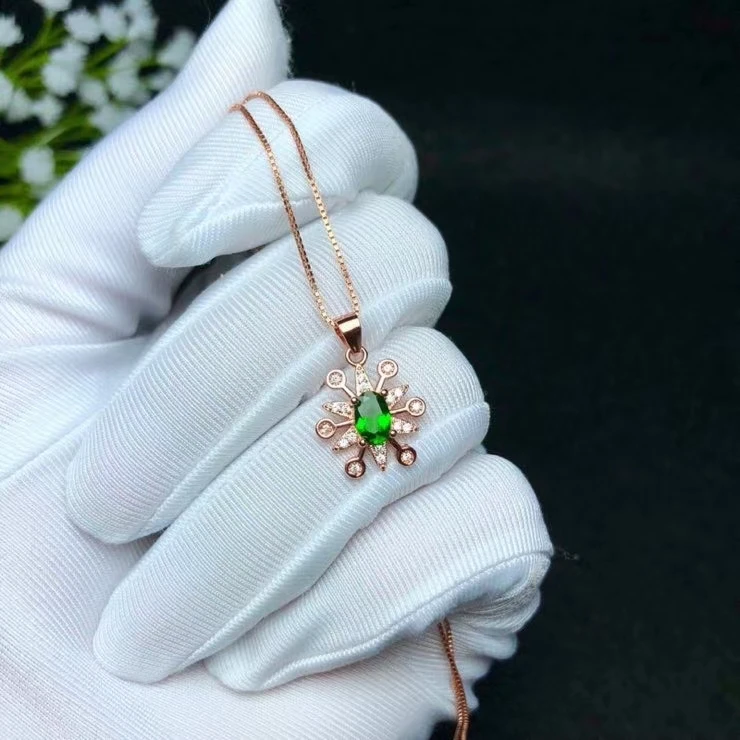 Женское ожерелье с подвеской из серебра 925 пробы|Подвески| |