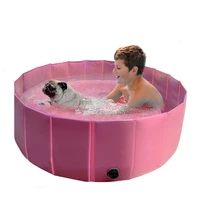 pet swimming pool portable fold able dog bathing tub collapsible water fun pool outdoor leak proof pet paddling pool round