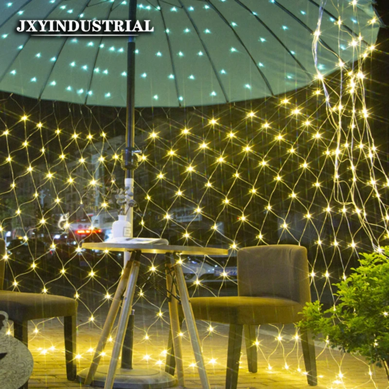 1 5*1 5 м 100 LED вечерние Сад Свадьба Новый год сетка гирлянды светодиодные